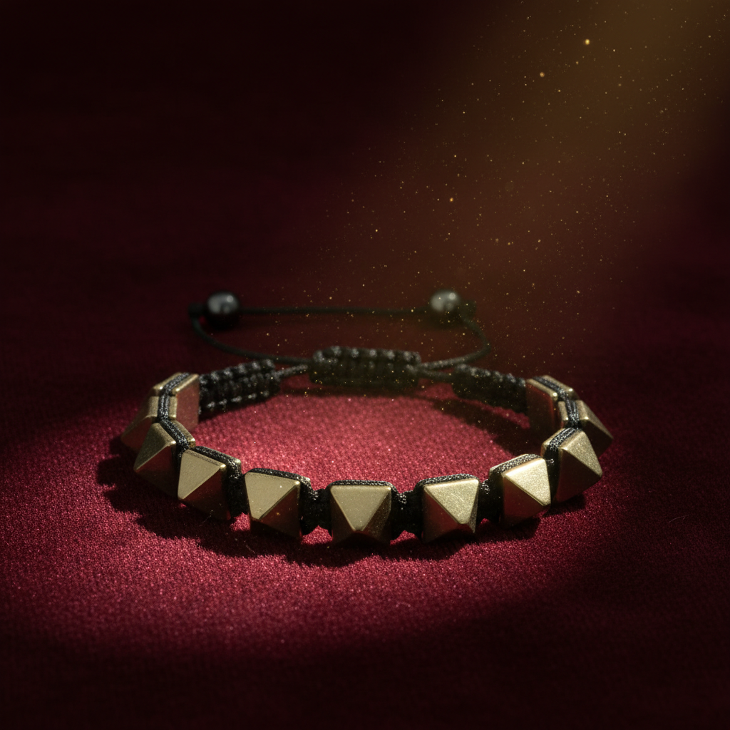 Pyrite Adjustable Bracelet for Wealth