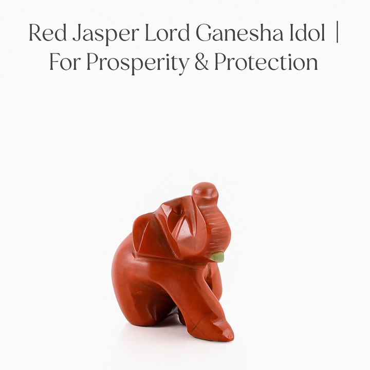 Red Jasper Lord Ganesha Idol | For Prosperity & Protection