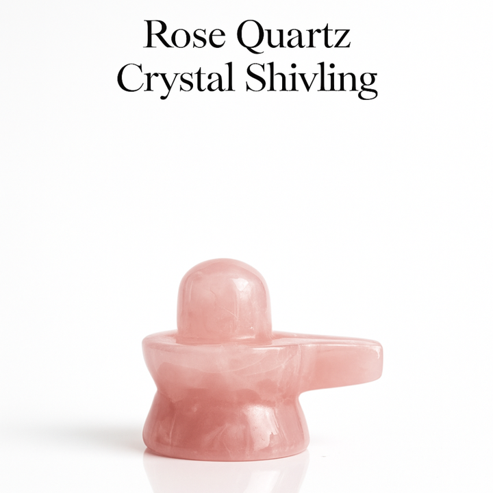 Rose Quartz Crystal Shivling
