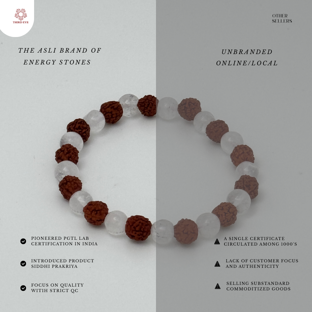 Rudraksha with Crystal Bracelet