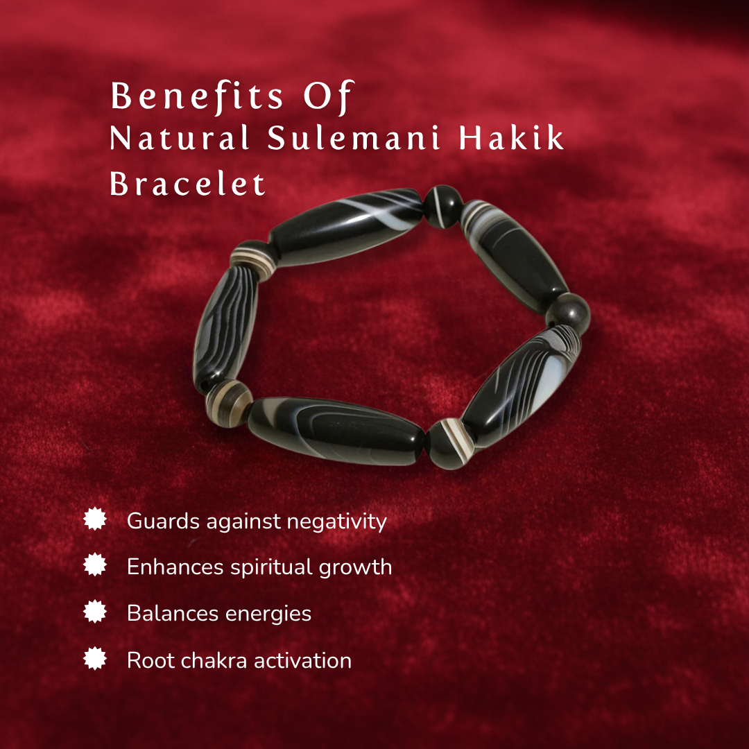 Natural Sulemani Hakik Bracelet for Protection