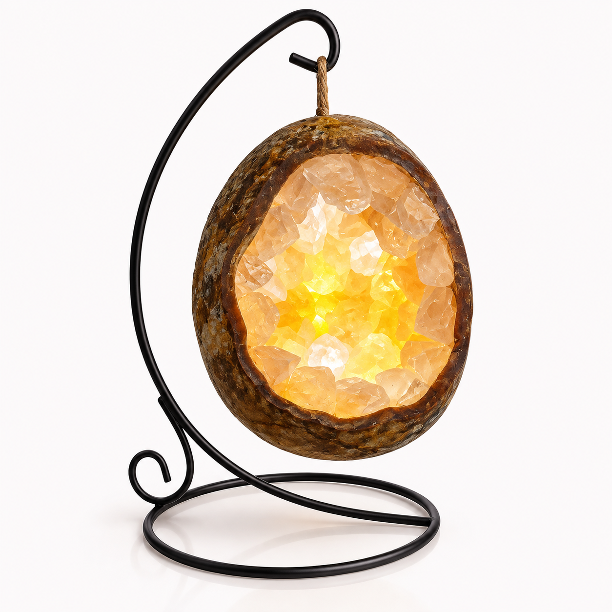 Natural Crystal Nest Lamp – Spiritual Home Decor