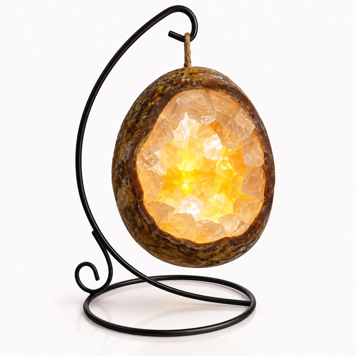 Natural Crystal Nest Lamp – Spiritual Home Decor