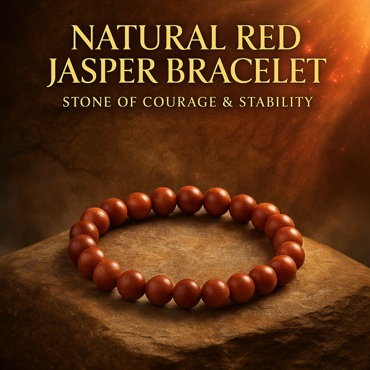 Natural Red Jasper Bracelet