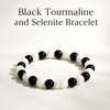 Black Tourmaline And Selenite Bracelet