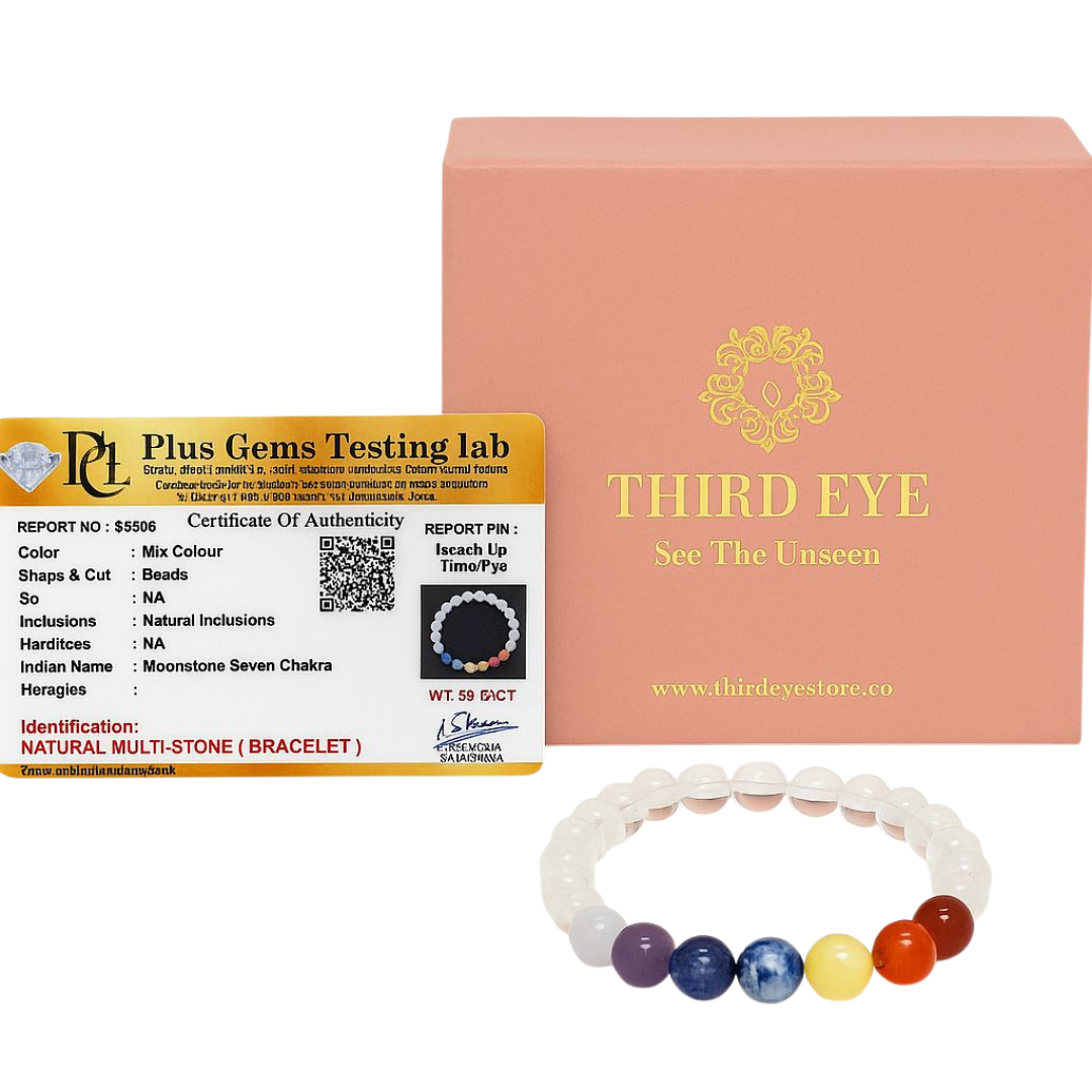 Moon Stone 7 Chakra Bracelet