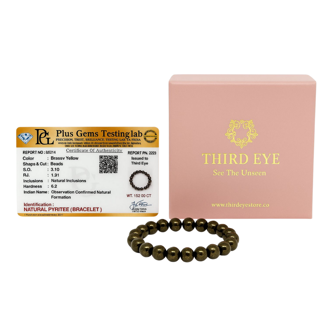 Raw Pyrite Wealth & Success Bracelet