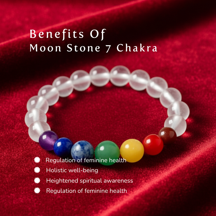 Moon Stone 7 Chakra Bracelet