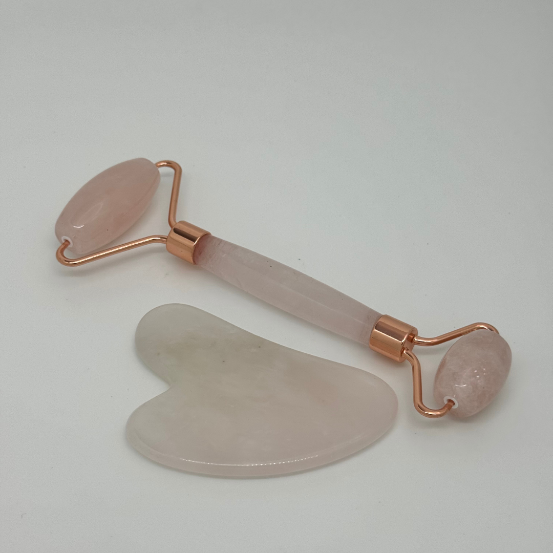 Rose Quartz Roller & Gua Sha Combo