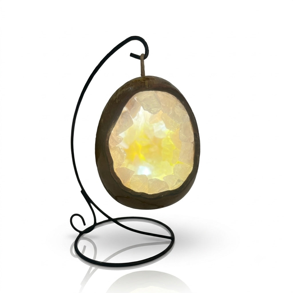Natural Crystal Nest Lamp – Spiritual Home Decor