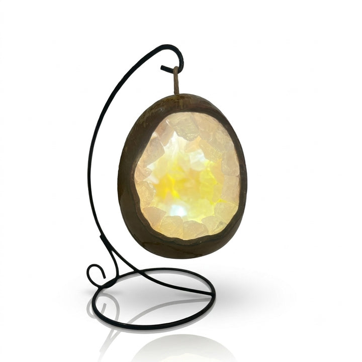 Natural Crystal Nest Lamp – Spiritual Home Decor