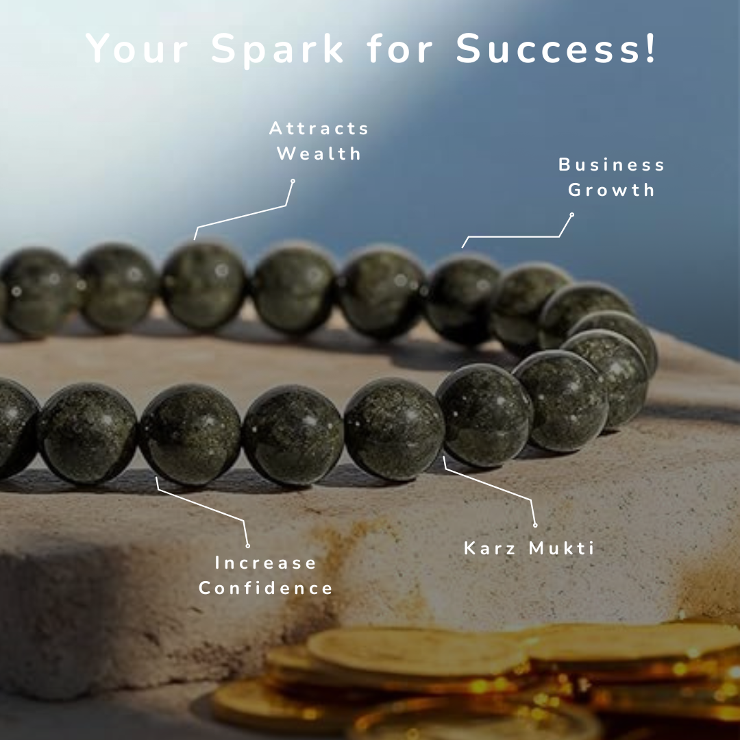 Raw Pyrite Wealth & Success Bracelet