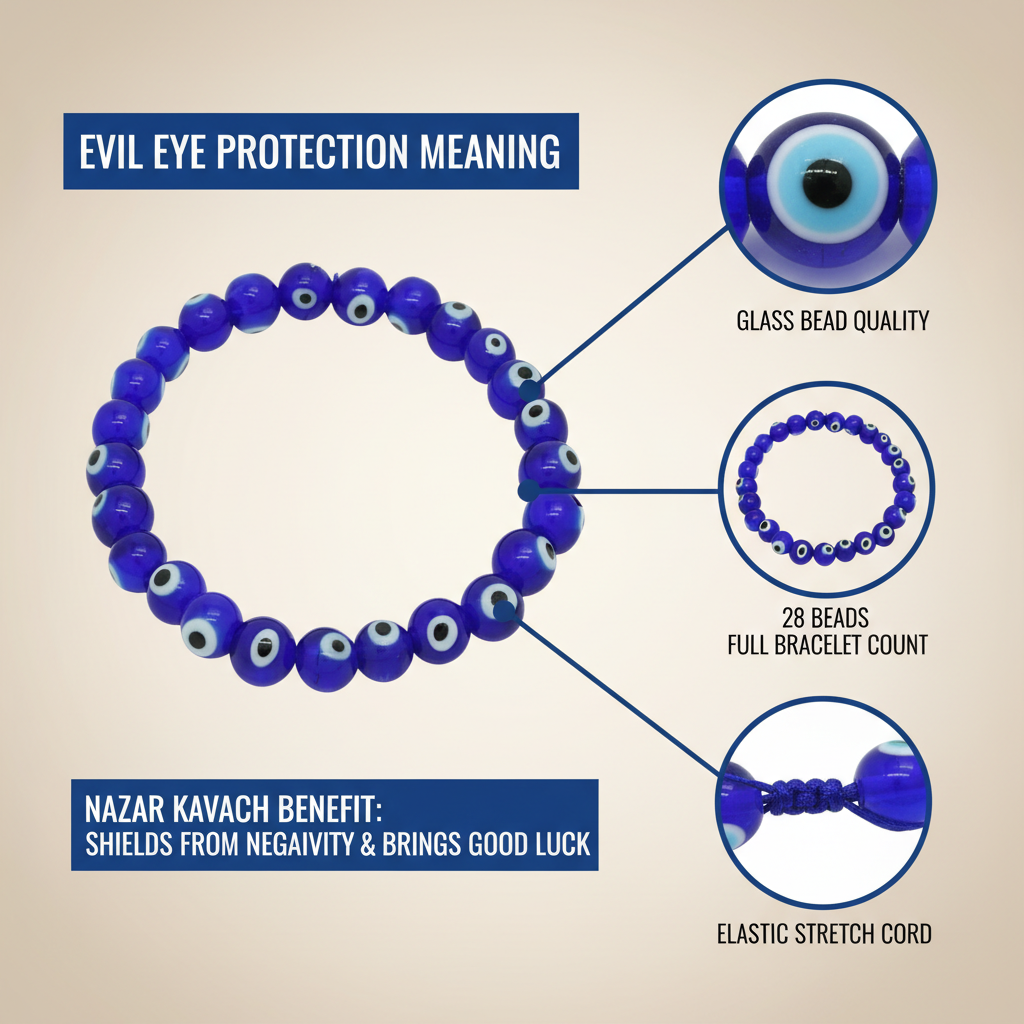Blue Evil Eye Protection Bracelet