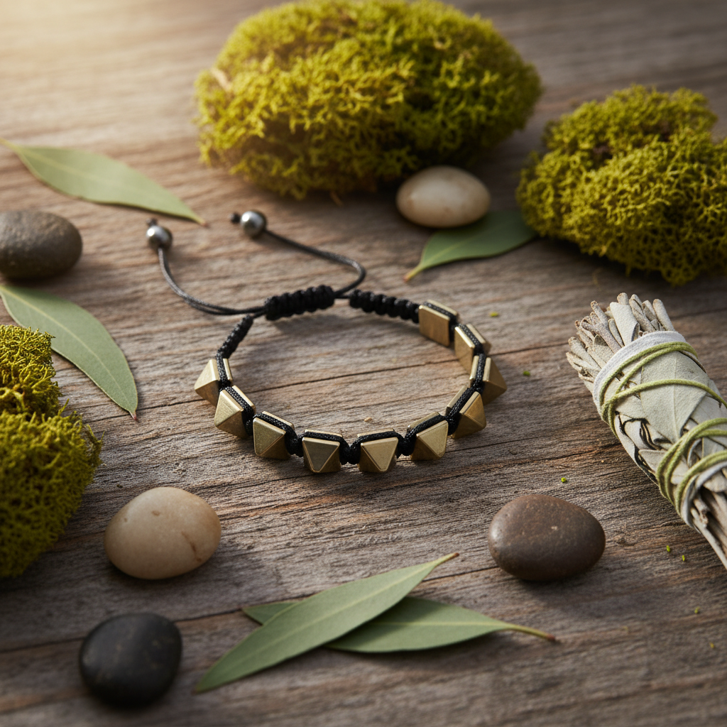 Pyrite Adjustable Bracelet for Wealth