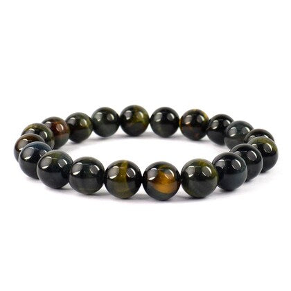 Triple Protection Bracelet Hematite, Tiger Eye, Black Obsidian
